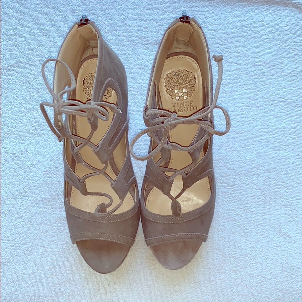 Vince Camuto suede strappy sandals
